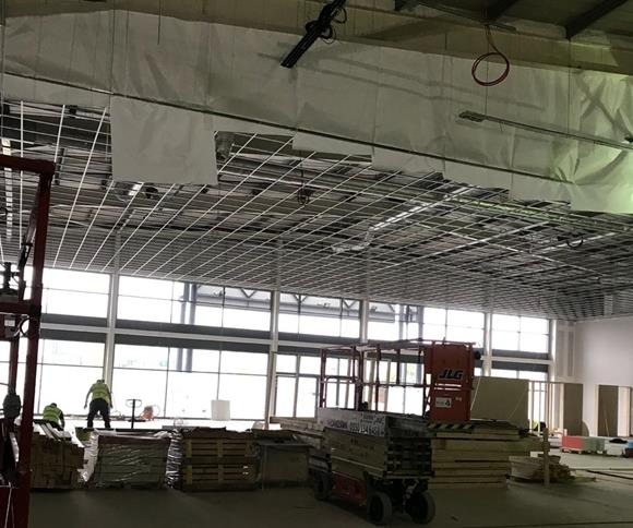 Commercial suspended ceiling project